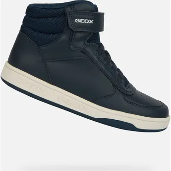 Dětská móda Tmavě modré chlapecké kotníkové boty Geox Maltin GEOX modrá | krémová 3450191