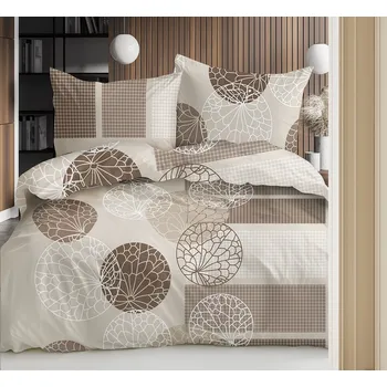 Povlečení JIMI Textil Ložní souprava flanel exclusive LS18 flanelové zip 140 x 200, 70 x 90 cm