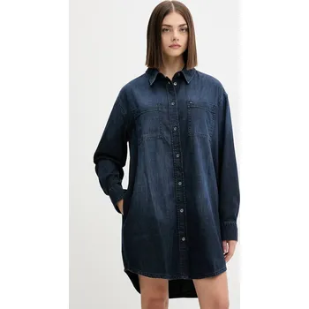 Dámské oblečení Džínové šaty Tommy Jeans DW0DW21650 námořnická modř 59J, vel. M