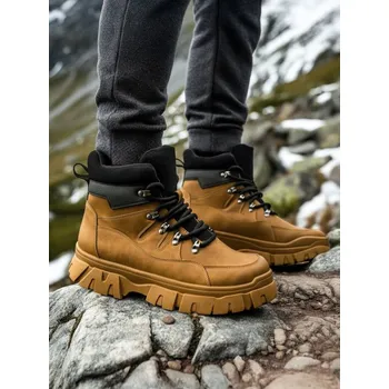 Pánské tenisky Sinsay - Kotníkové boty - hnědá - 992GP-82X - 992GP-82X-39