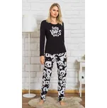 dámské pyžamo Vienetta Secret Good vibes černá XL