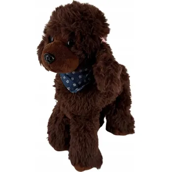 plyšák Plyšák Plyšák Hračka Pes Pejsek Pudl Hnědý 35 cm
