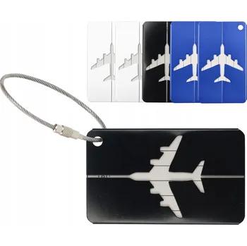 Bezpečnostní kamera 6x ZAVAZADLOVÝ ŠTÍTEK IDENTIFIKÁTOR ADRESNÍ ŠTÍTEK KOVOVÝ DO LETADLA