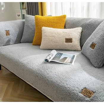 Napínací potah Potah na pohovku šedý