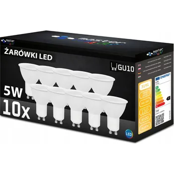 Žárovka LED žárovka GU10 Masterled 5W 4000 K neutrální bílá, 10 ks
