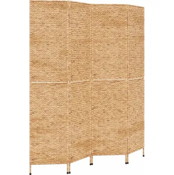 Paraván Paraván Rustikální z Vodního Hyacintu a Kovu 163x180 cm