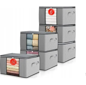 Úložný box X6 Úložná taška na oblečení, boxy, organizér do skříně, kontejnery 90 l