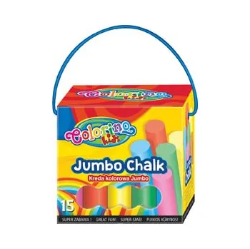 Colorino Křídy na chodník - 15 ks / kyblík 404011
