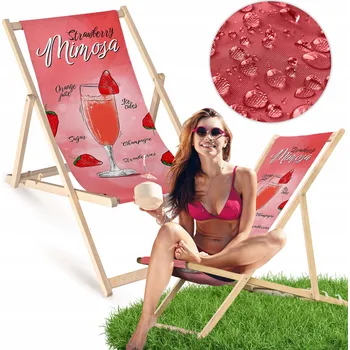 Zahradní lehátko Allbag vícebarevné dřevěné Lehátko