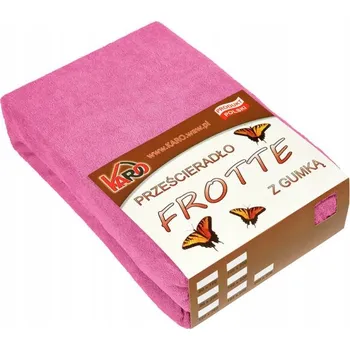 Prostěradlo Froté prostěradlo s gumou 80x200 amarantové 021 silné 200g/m2 KARO
