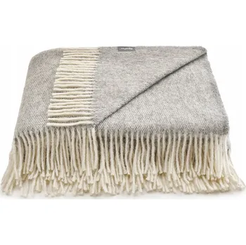 deka VLNĚNÁ DEKA 150X200CM ŠEDÁ 100% NOVÉ ZÉLANDSKÁ MERINO VLNA SILNÁ | MUMLA