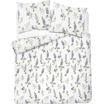 Povlečení Povlečení flanelové 220x200 KVĚTY LEVANDULE silné/hřejivé 160 g/m2 28B