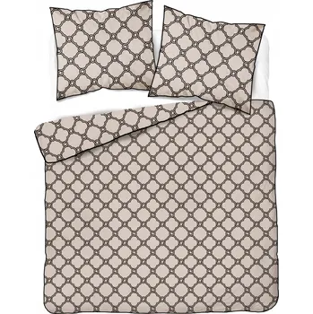 Povlečení Elegantní povlečení z perkálu s lemem 160x200 PERKÁL béžová 5592B