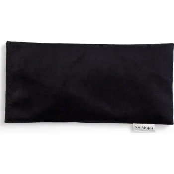 Dekorativní polštářek Relaxační polštářek s levandulí a lněným semínkem - černý