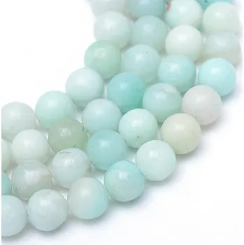 Dětské navlékací korálky Amazonit 6 mm, kvalita A (návlek 57 - 59 korálků)