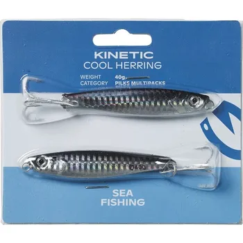 Nástraha Kinetic Pilkr Cool Herring 2ks Black/silver 40g