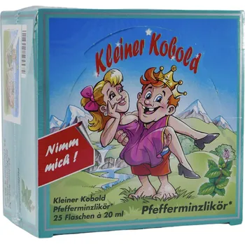 Likér Liqueur & Wine Trade Kleiner Kobold Pfefferminz Likör (25 x 0,02L)