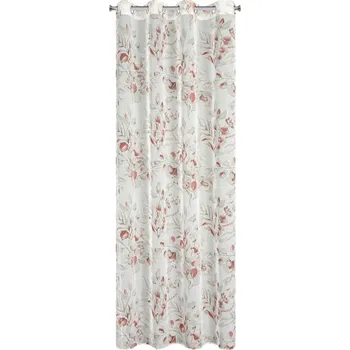 Obraz Hotový závěs Ava 140x250 růžovo-zlatý na kroužcích