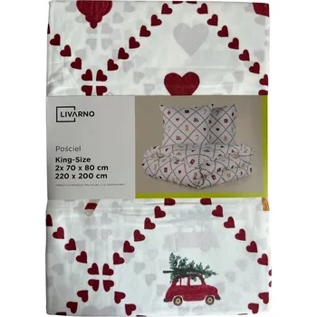 Povlečení Povlečení Livarno Home 220x200 Perníčky autíčka Dorty