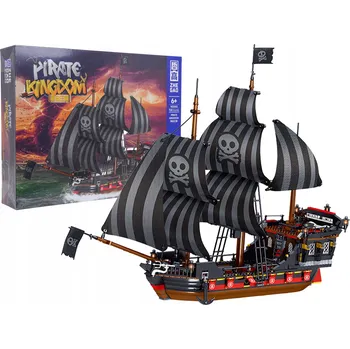 ostatní stavebnice Velká sada stavebních Stavebnice Pirátská Loď Loď Piráti 968 dílů