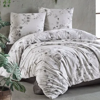 Povlečení Sada povlečení 160x200 saténová 100% bavlna Paredes světle šedá Exclusive