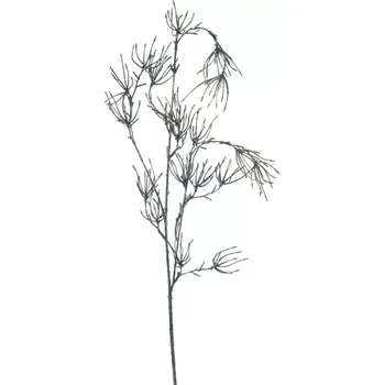 umělá květina umělá větev, Vánoční přírodní větev černo-zlatá 93 cm