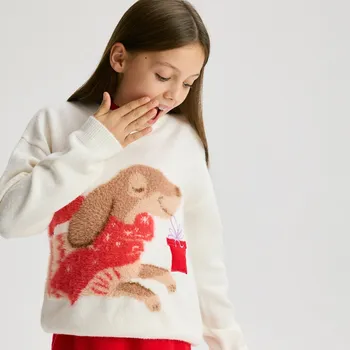 Dívčí svetr Reserved - Svetr s hrající aplikací - vícebarevná - 828FH-MLC - 828FH-MLC-122