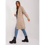 BADU Tmavě béžový dámský svetr s kapucí Barva: Tmavě béžová, Velikost: ONE SIZE