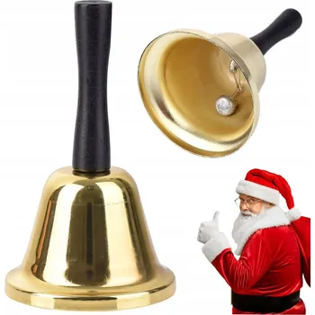 Vánoční dekorace dobirkov.cz Vánoční zvon kovový, zlatá dekorace