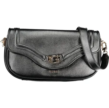 Kabelka Černá kožená kabelka přes rameno GUESS JEANS Other 3440380