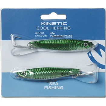 Kinetic Pilkr Cool Herring 2ks Green/silver 60g