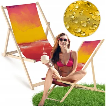 Zahradní lehátko Allbag vícebarevné dřevěné Lehátko