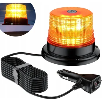Maják VÝSTRAŽNÁ LAMPA STROBOSKOP LED MAJÁK 12-24V MAGNET 40 LED DIOD