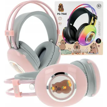 Sluchátka Kapybara PG-706E Růžová