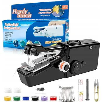 MINI PŘENOSNÝ ŠICÍ STROJ ELEKTRICKÝ + SADA NITÍ A JEHEL