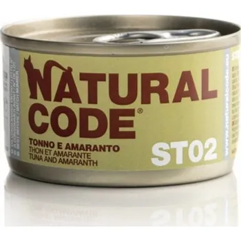 Krmivo pro kočku Natural Code - ST02 - TUŇÁK A AMARANT - 85g