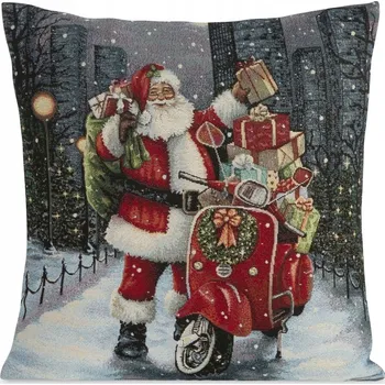 Povlak na dekorativní polštářek Dekorační povlak na polštář 45x45 cm, vánoční motiv, gobelínový