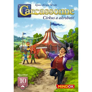 Desková hra Mindok Carcassonne rozšíření 10: Cirkus a akrobaté (2025)