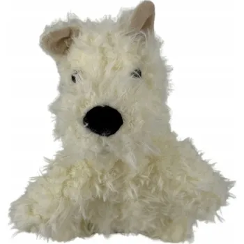 plyšák Plyšák Plyšák Hračka Bílý pejsek Pes Chlupatý 37 cm