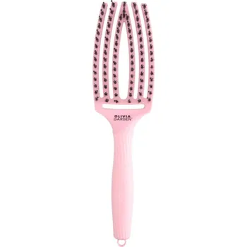 kartáč na vlasy Olivia Garden Fingerbrush ThinkPink Boar & Nylon Jaipur Rose kartáč na vlasy 1 ks