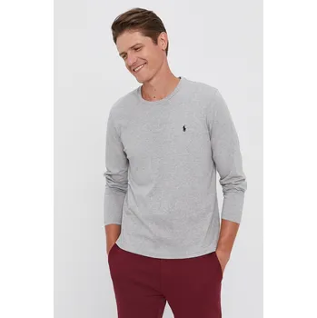 Pánské tričko Tričko s dlouhým rukávem Polo Ralph Lauren 714844759003 šedá 90X, vel. XL