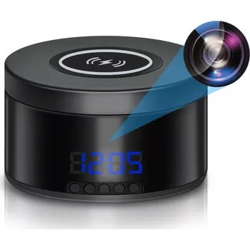 Digitální kamera Bezdrátová nabíječka se skrytou otočnou Full HD WiFi kamerou - WH67