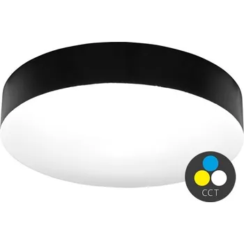 ECO SVÍTIDLO LED STROPNÍ KRUH 36W 3060LM CCT IP44 ČERNÁ WML400-CCT/36W/CR