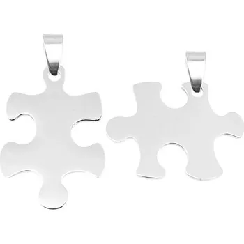 Přívěsek Ocelový přívěsek - destička puzzle celé