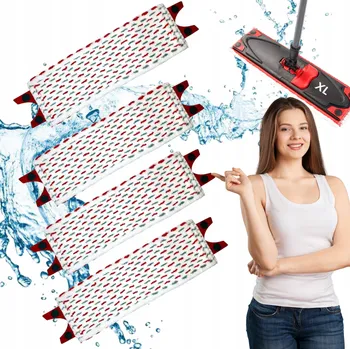 mop 4 x VLOŽKA DO MOPU VILEDA NÁHRADA ULTRAMAX 42 CM XL PLOCHÝ MOP NÁHRADNÍ DÍL