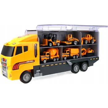 autíčko Autopřepravník Tir Nákladní auto Raketomet Sada 6 aut Auta Auto Stroje XL