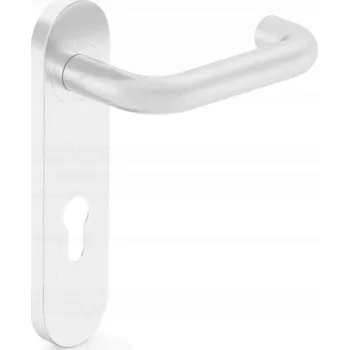 Dveřní kování Interiérová klika Metal-Bud Dlouhá, Štít kulatý, Rozeta pro vložku