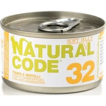 Krmivo pro kočku Natural Code Cat 32 Tuňákový želé brusinky 85g