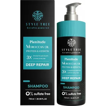 Šampon STYLE TREE Plentitude DEEP REPAIR Šampon 750 ml – Marocký olej, Protein