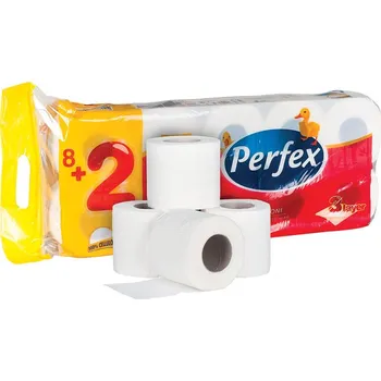 Toaletní papír Papír toaletní Perfex Deluxe 3-vrstvý / 10 ks 31907